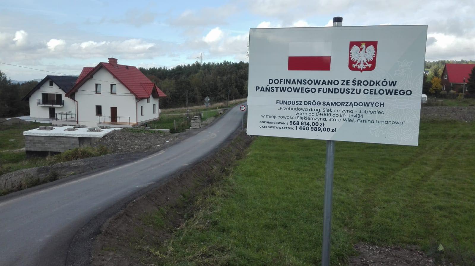 Dobiegła końca przebudowa drogi Siekierczyna - Jabłoniec - zdjęcie główne