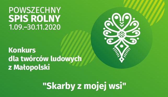 Powszechny Spis Rolny 2020 - konkurs dla twórców ludowych w Małopolsce pt. „Skarby z mojej wsi" - zdjęcie główne