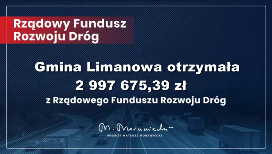 Prawie 3 miliony złotych pozyskanego dofinansowania na gminne drogi! - zdjęcie główne