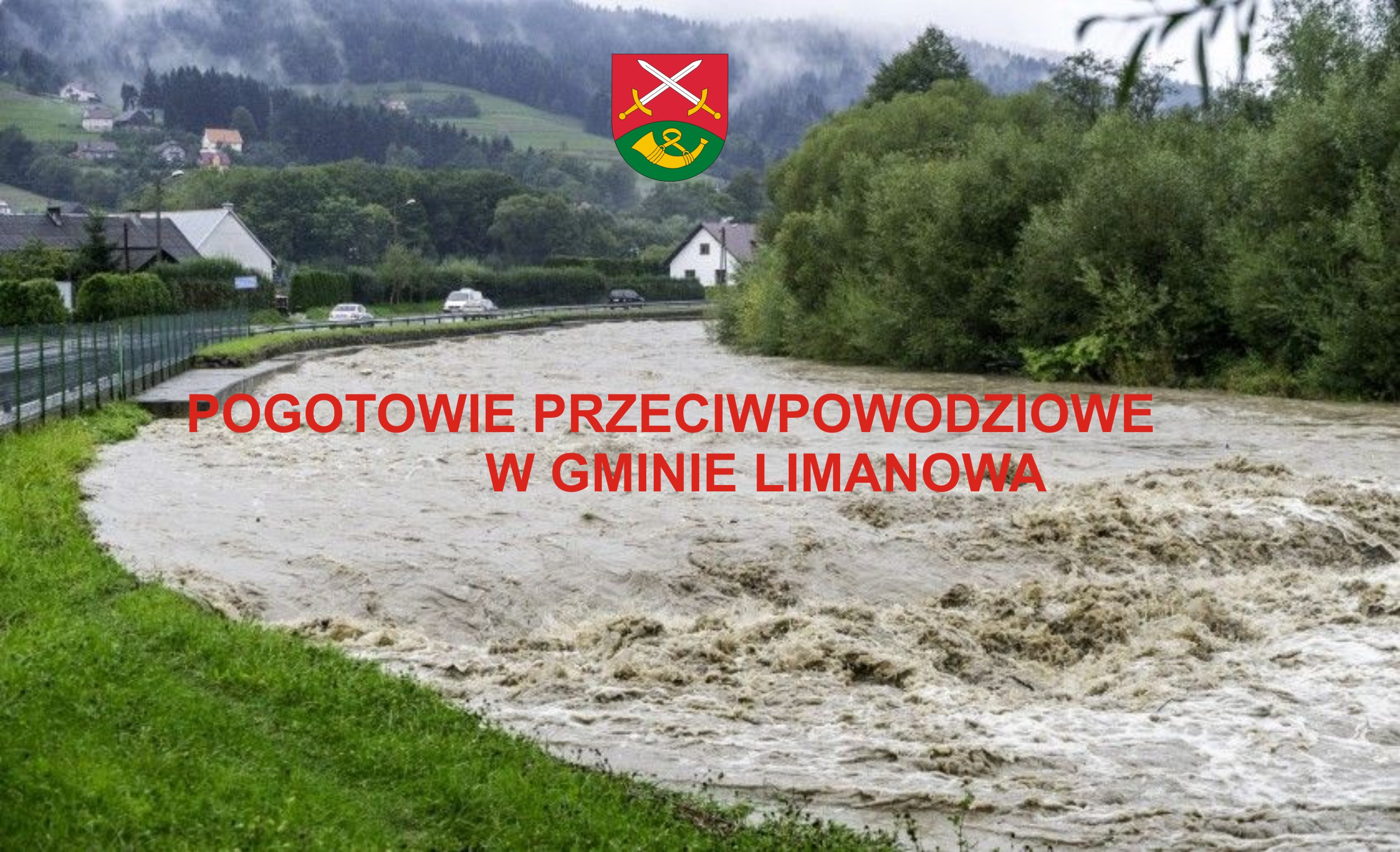 Ogłoszenie pogotowia przeciwpowodziowego w gminie Limanowa - zdjęcie główne