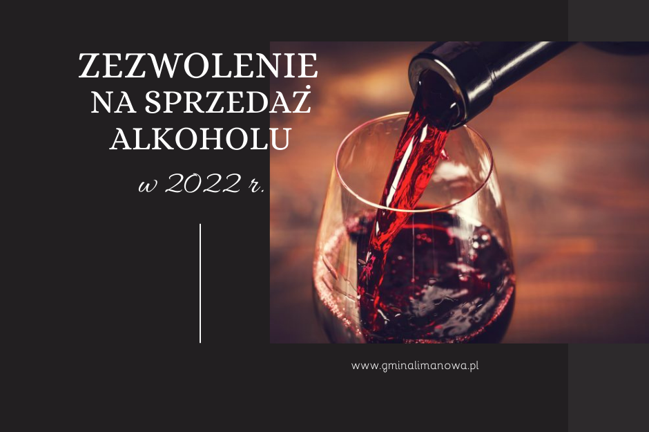 Informacja dla przedsiębiorców dot. zezwoleń na sprzedaż alkoholu w 2022 r. - zdjęcie główne