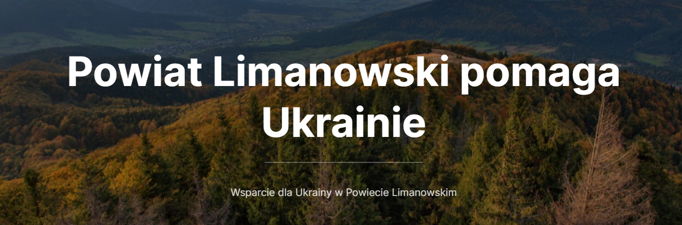 Powiat Limanowski pomaga Ukrainie - zdjęcie główne